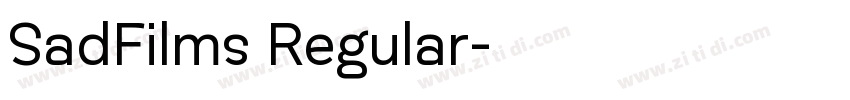 SadFilms Regular字体转换